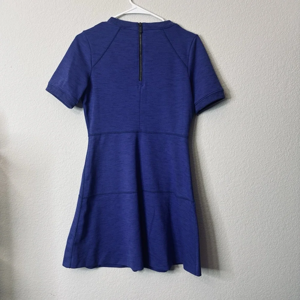 Athleta En Route Fit And Flare Dress Blue/Purple Size Small Women's